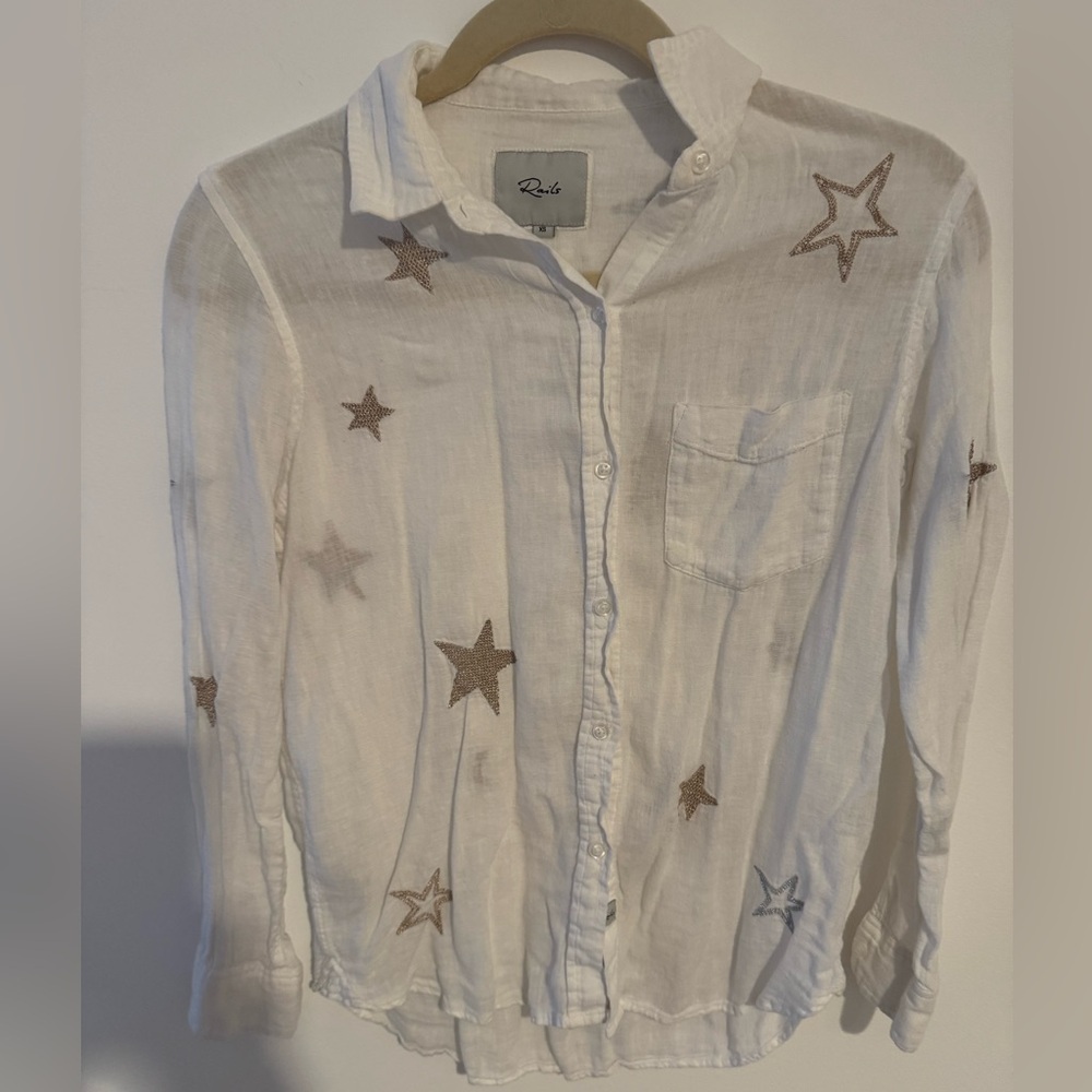 Rails Star Button Down Shirt - image 1